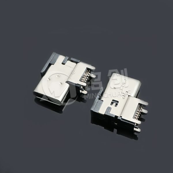 TYPE C母座16PIN 侧贴 CH=7.2 三模 无弹 304 高导铜 LCP